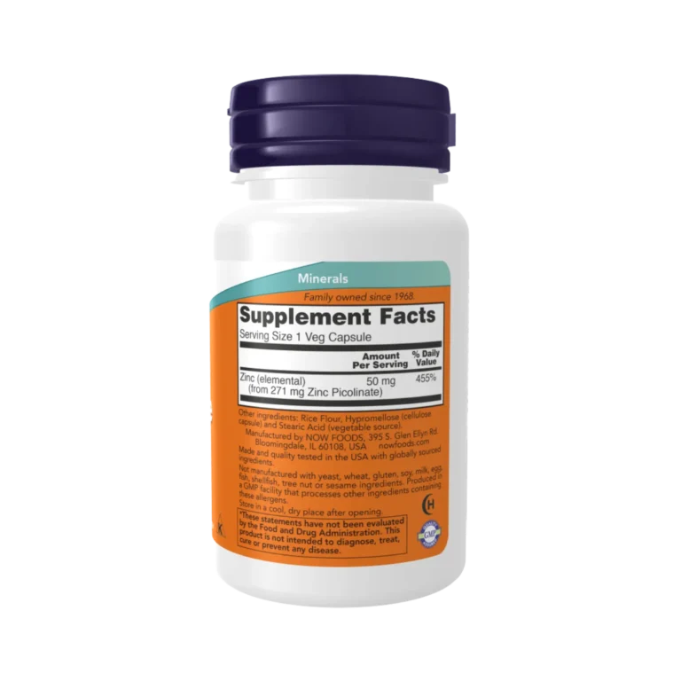 Zinc picolinate verso now foods
