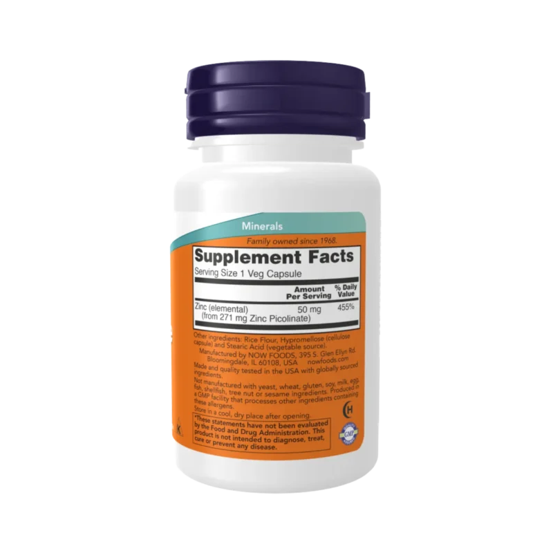Zinc picolinate verso now foods