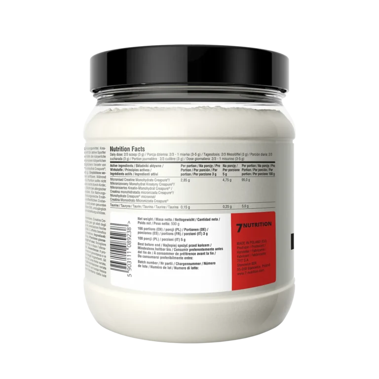 creapure 7 nutrition verso