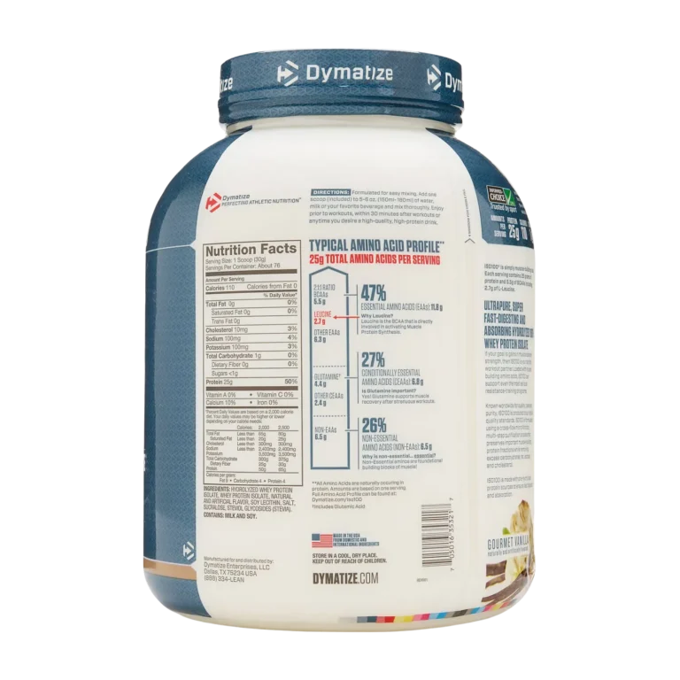 iso 100 dymatize verso