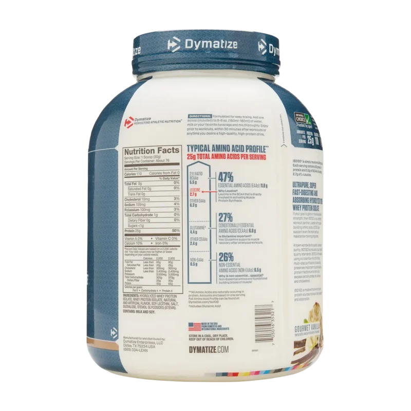 iso 100 dymatize verso